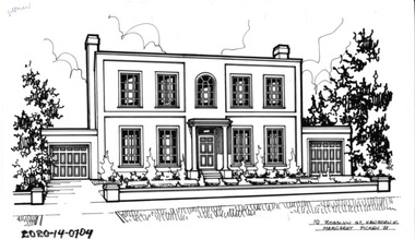 Drawing - Property Illustration, 10 Rosslyn Street, Hawthorn East
