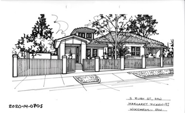 Drawing - Property Illustration, 3 Ruby Street, Hawthorn