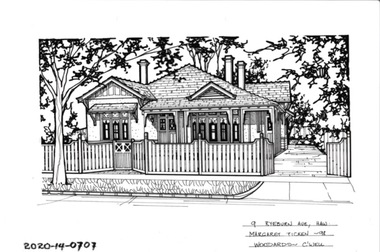 Drawing - Property Illustration, 9 Ryburne Avenue, Hawthorn East