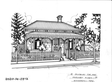 Drawing - Property Illustration, 14 Salisbury Grove, Hawthorn, 1993