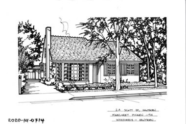Drawing - Property Illustration, 2A Scott Street, Hawthorn