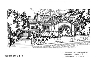 Drawing - Property Illustration, 3 Sellwood Street, Hawthorn East
