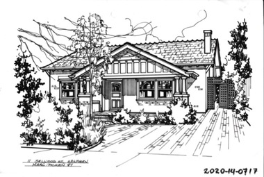 Drawing - Property Illustration, 11 Sellwood Street, Hawthorn East