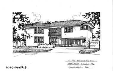 Drawing - Property Illustration, 1-7/26 Sellwood Street, Hawthorn East, 1993