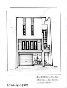 Drawing - Property Illustration, 1A Simpson Place, Hawthorn, 1993