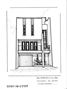 Drawing - Property Illustration, 1A Simpson Place, Hawthorn
