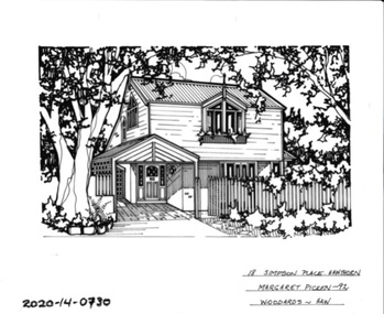 Drawing - Property Illustration, 18 Simpson Place, Hawthorn, 1993