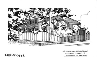 Drawing - Property Illustration, 4 Spencer Street, Hawthorn