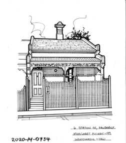 Drawing - Property Illustration, 6 Station Street Hawthorn East, 1993