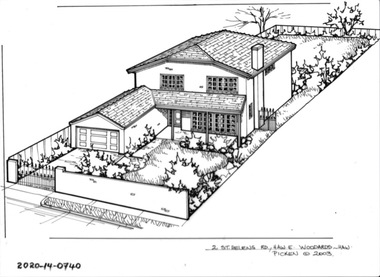 Drawing - Property Illustration, 2 St Helens Road, Hawthorn East, 1993