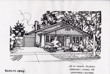 Drawing - Property Illustration, 25 St Helens Road, Hawthorn East, 1993