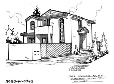 Drawing - Property Illustration, 54A St Helens Road, Hawthorn East, 1993
