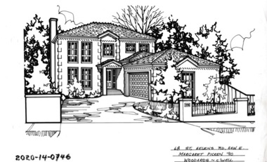 Drawing - Property Illustration, 68 St Helens Road, Hawthorn East