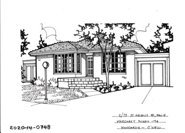 Drawing - Property Illustration, 2/73 St Helens Road, Hawthorn East, 1993