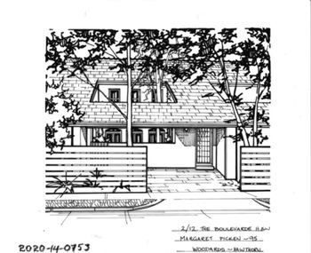 Drawing - Property Illustration, 2/12 The Boulevard, Hawthorn