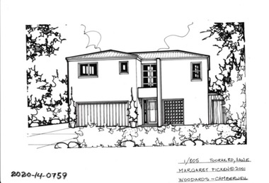 Drawing - Property Illustration, 1/805 Toorak Road, Hawthorn East