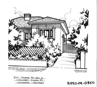 Drawing - Property Illustration, 845 Toorak Road, Hawthorn East, 1993