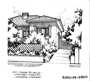 Drawing - Property Illustration, 845 Toorak Road, Hawthorn East
