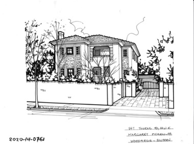 Drawing - Property Illustration, 847 Toorak Road, Hawthorn East, 1993