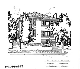 Drawing - Property Illustration, 1/410 Tooronga Road, Hawthorn East, 1993