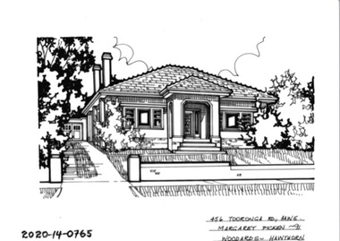 Drawing - Property Illustration, 456 Tooronga Road, Hawthorn East, 1993