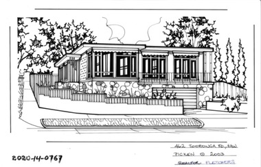 Drawing - Property Illustration, 462 Tooronga Road, Hawthorn East, 1993