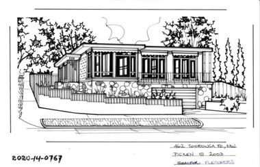 Drawing - Property Illustration, 462 Tooronga Road, Hawthorn East
