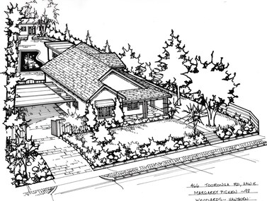 Drawing - Property Illustration, 466 Tooronga Road, Hawthorn East