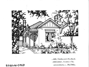 Drawing - Property Illustration, 484 Tooronga Road, Hawthorn East, 1993