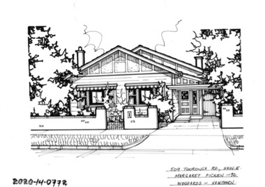 Drawing - Property Illustration, 509 Tooronga Road, Hawthorn East, 1993