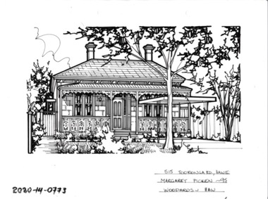 Drawing - Property Illustration, 515 Tooronga Road, Hawthorn East