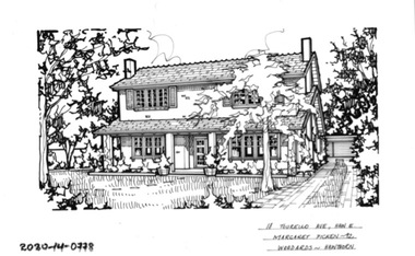 Drawing - Property Illustration, 18 Tourello Road, Hawthorn East