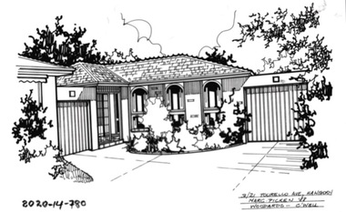 Drawing - Property Illustration, 3/21 Tourello Road, Hawthorn East, 1993