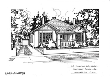 Drawing - Property Illustration, 25 Tourello Road, Hawthorn East