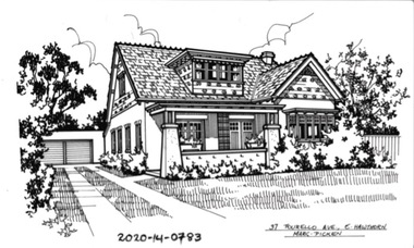 Drawing - Property Illustration, 37 Tourello Road, Hawthorn East