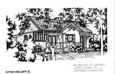 Drawing - Property Illustration, 26 Urquhart Street, Hawthorn