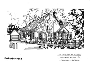 Drawing - Property Illustration, 44 Urquhart Street, Hawthorn