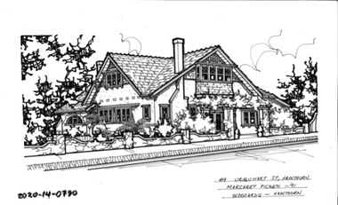 Drawing - Property Illustration, 49 Urquhart Street, Hawthorn