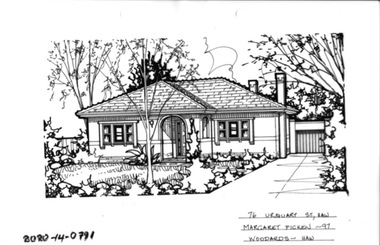 Drawing - Property Illustration, 76 Urquhart Street, Hawthorn