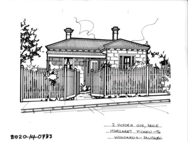 Drawing - Property Illustration, 2 Victoria Grove, Hawthorn East, 1993