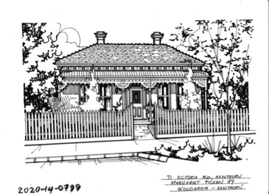 Drawing - Property Illustration, 71 Victoria Road, Hawthorn East