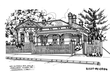 Drawing - Property Illustration, 162 Victoria Road, Hawthorn East