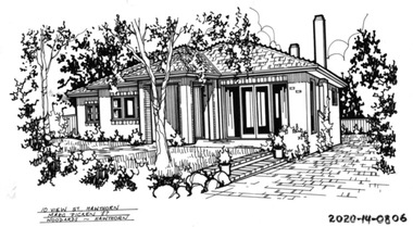 Drawing - Property Illustration, 10 View Street, Hawthorn, 1993