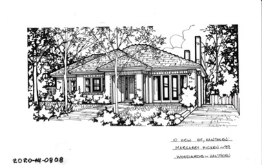 Drawing - Property Illustration, 10 View Street, Hawthorn, 1993
