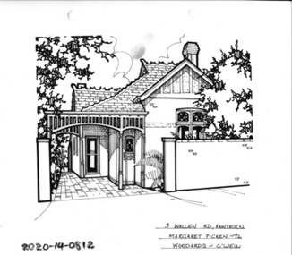 Drawing - Property Illustration, 3 Wallen Road, Hawthorn