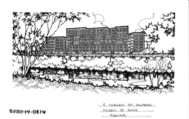 Drawing - Property Illustration, 8 Wallen Road, Hawthorn