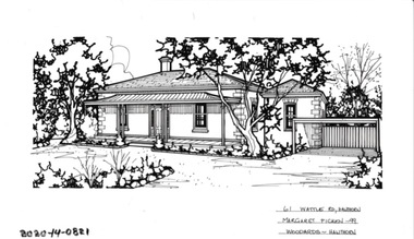 Drawing - Property Illustration, 61 Wattle Road, Hawthorn
