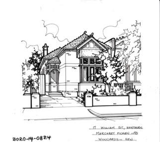 Drawing - Property Illustration, 17 William Street, Hawthorn