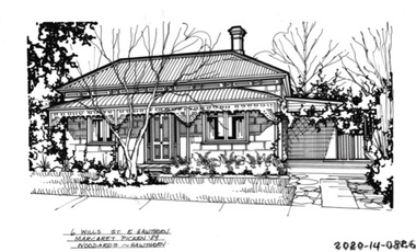 Drawing - Property Illustration, 6 Wills Street, Hawthorn East