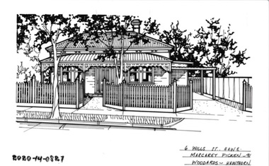 Drawing - Property Illustration, 6 Wills Street, Hawthorn East